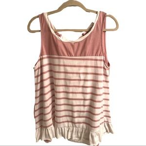 UmGee sleeveless loose fit mauve ruffle tank